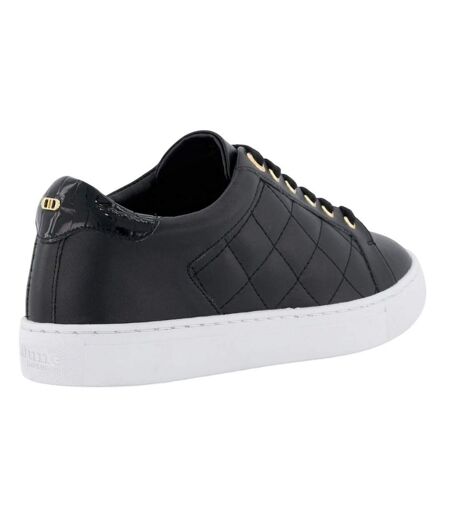Baskets Style Matelassé Ellenar Adulte Noir Blanc Dune London