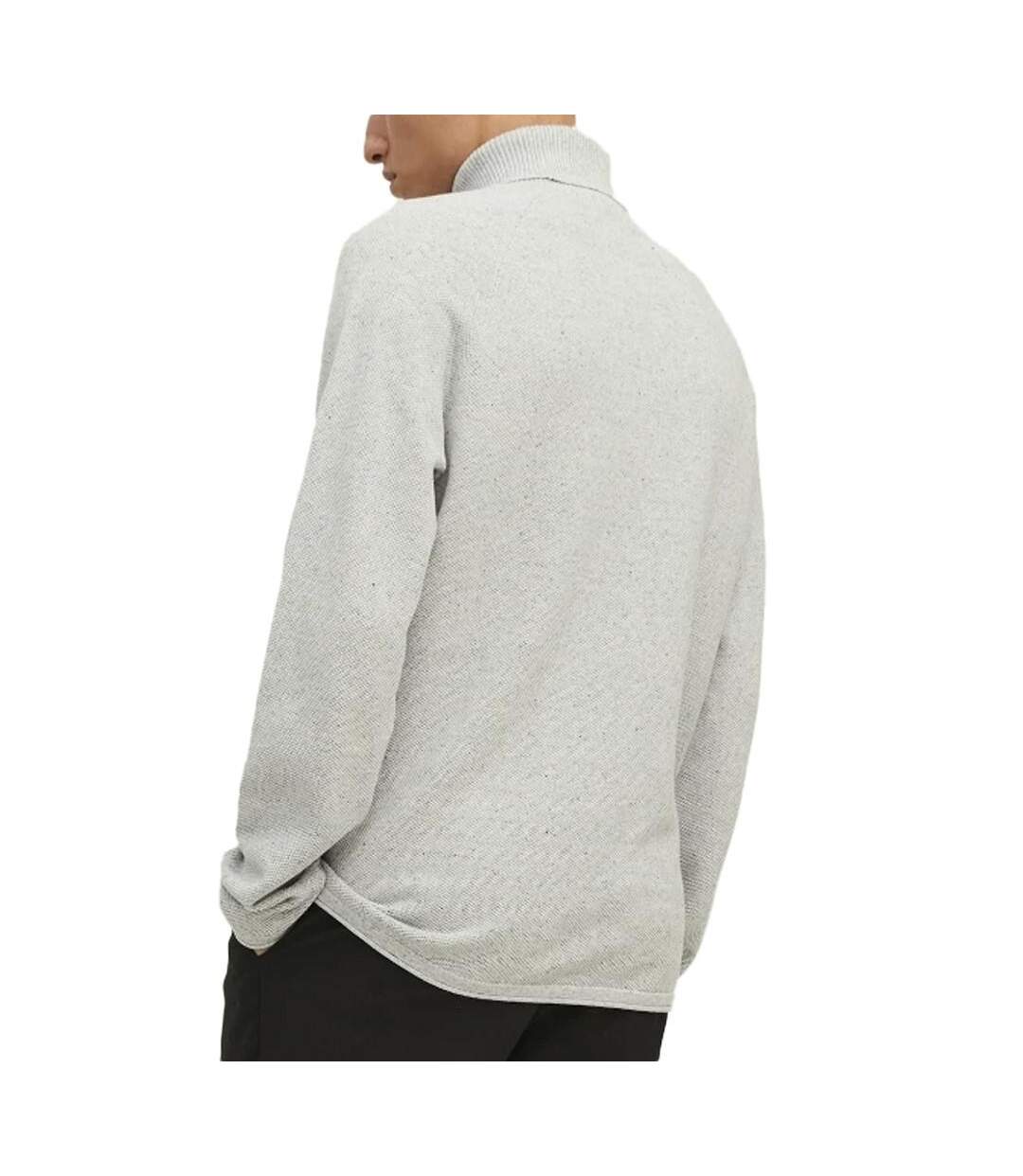Pull col roulé gris clair homme jack & jones roll 31-2