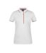 Polo Motif/style À Rayures Femme Blanc Rouge James And Nicholson-1