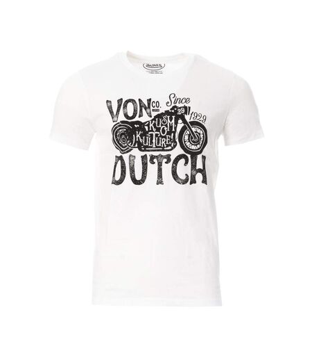 T-shirt Blanc Homme Von Dutch TRLOG3 - L