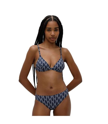 Haut De Maillot De Bain Femme Bleu Blanc Hugo