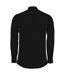 Kustom Kit Mens Poplin Tailored Long-Sleeved Formal Shirt (Black)