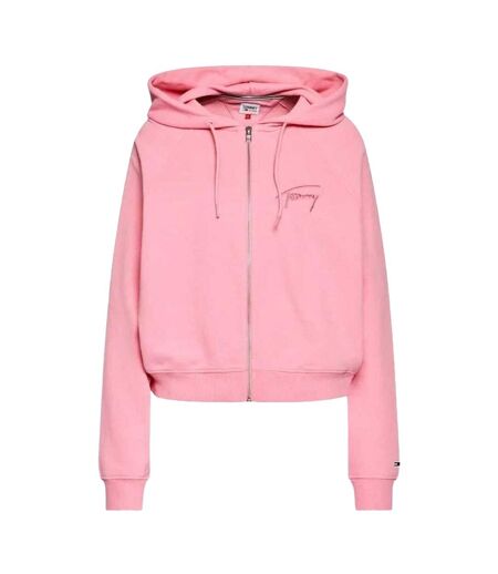 Veste À Capuche Femme Rose Tommy Hilfiger