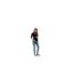 Sweat Manches ¾ Femme Noir Mamalicious-1