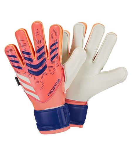 Unisex Adult Predator Match Fingersave Goalkeeper Gloves Orange White Adidas