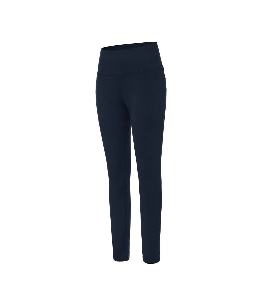 Womens/ladies Essential Side Pocket Leggings Blue LA Gear-3