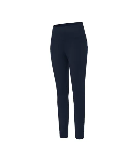 Womens/ladies Essential Side Pocket Leggings Blue LA Gear