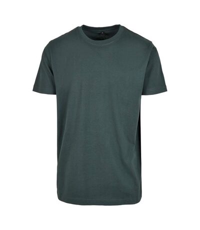 Mens t-shirt round neck bottle green Build your Brand