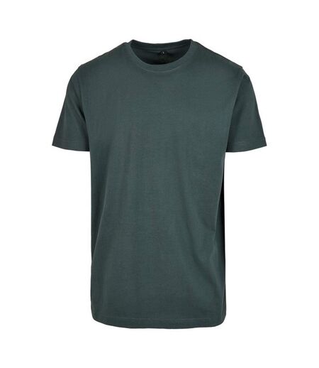 Mens t-shirt round neck bottle green Build your Brand