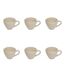 Lot de 6 Mugs en Céramique Adèle 38cl Blanc-1