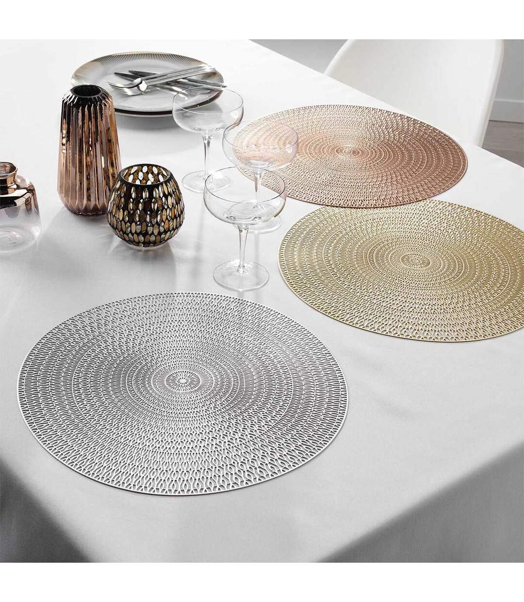 Set de Table Ajouré Créole 38cm Cuivre-3