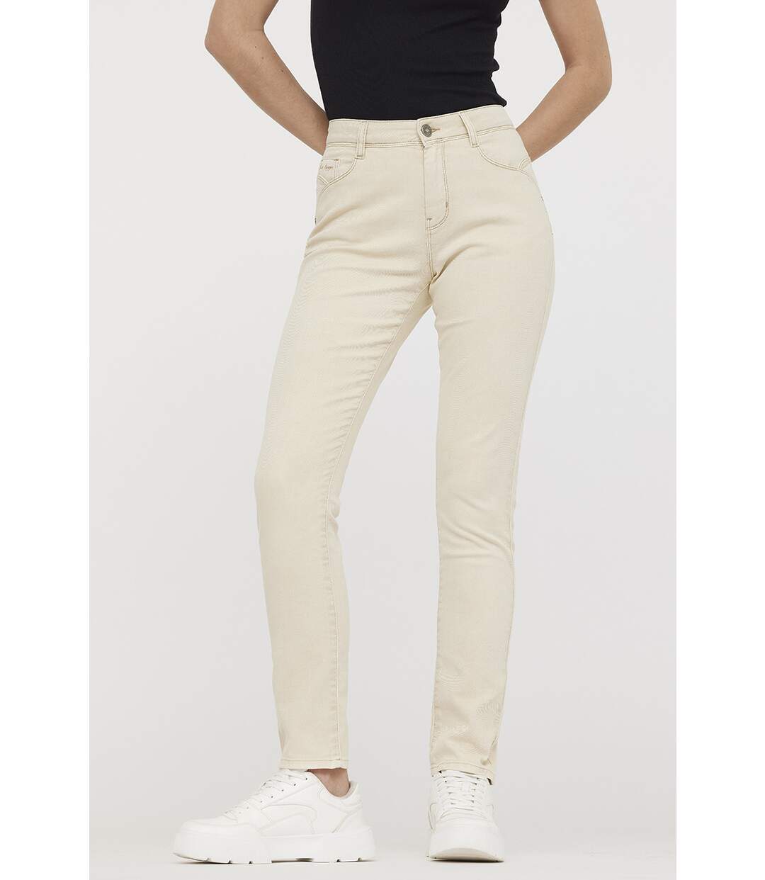 Pantalon coton slim JINNIE