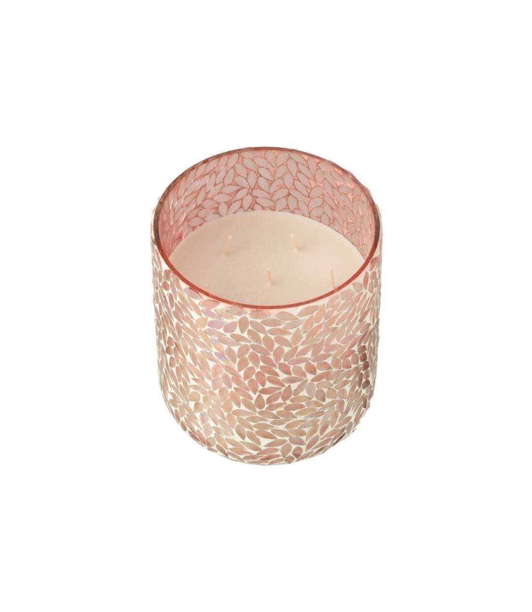Bougie Parfumée Mosaïque Cyra 20cm Tender Rose-1