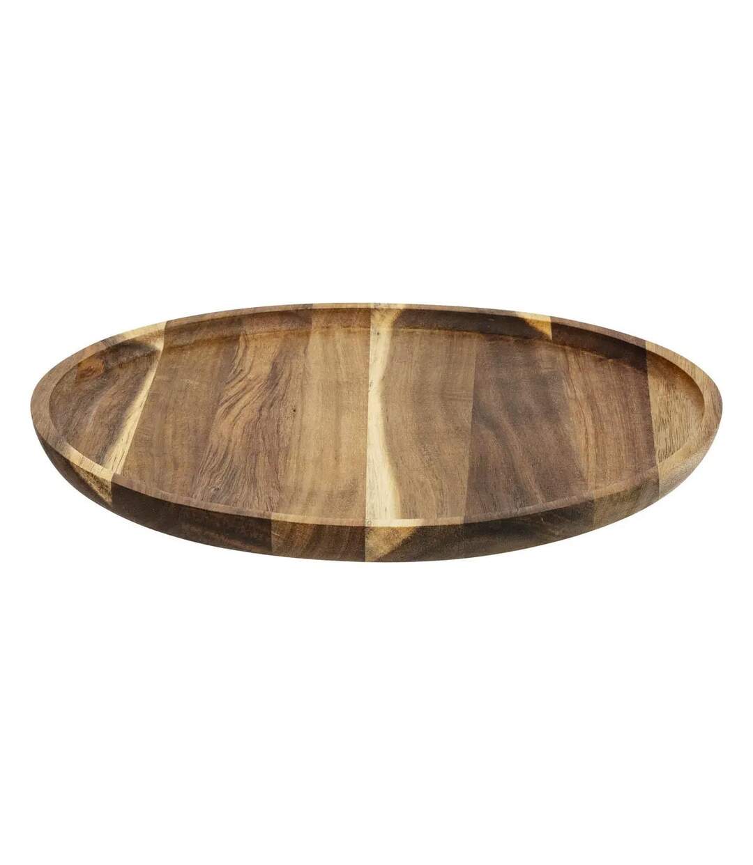 Assiette de Présentation Acacia 30cm Marron-1