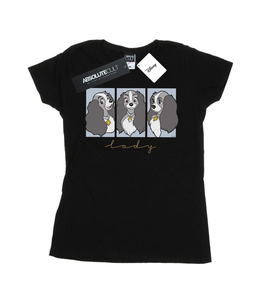 Disney - T-shirt LADY AND THE TRAMP LADY FRAMES - Femme (Noir) - UTBI16229-1
