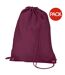 Lot De 2  7 Litres Taille Unique Bordeaux Sac De Gym Quadra-1