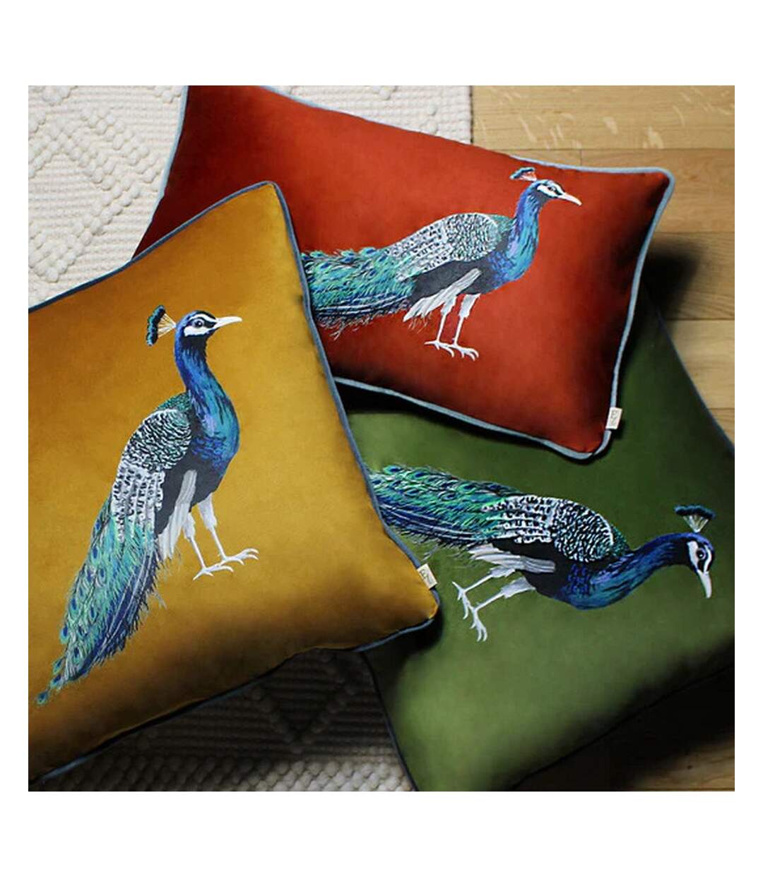 Peacock cushion cover one size sunset Evans Lichfield-4