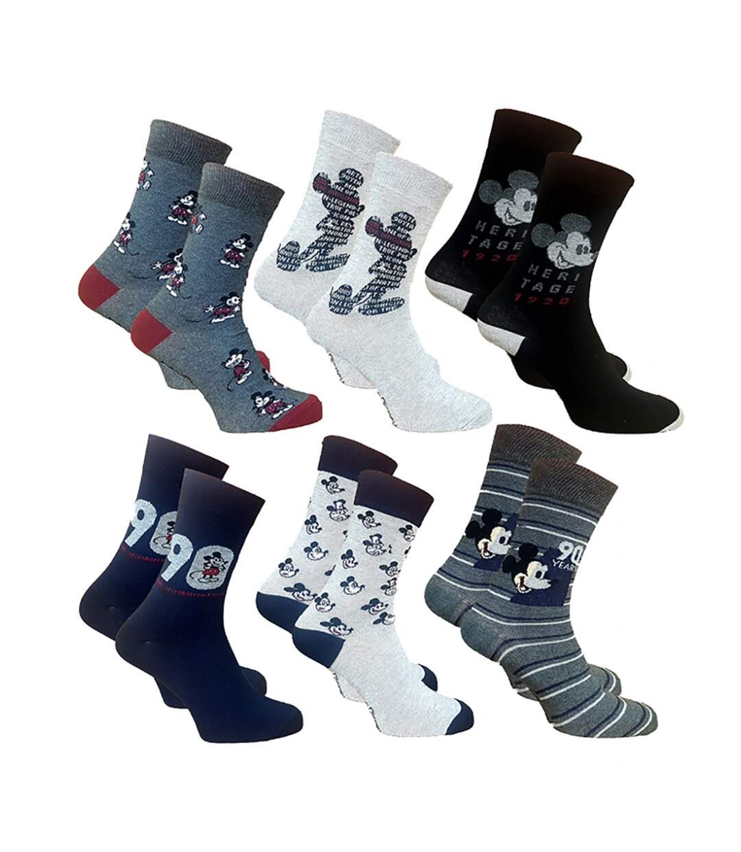Chaussettes Mickey - Pack de 6-4