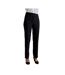 Womens/ladies iris straight leg pants black Premier