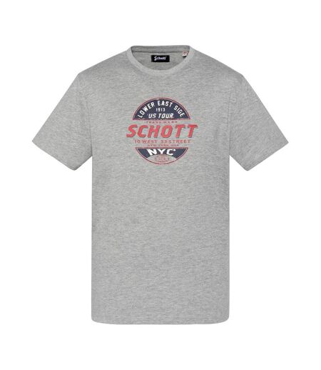 T-shirt gris homme schott tsustour - 3xl