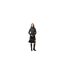 Womens/ladies Turtle Neck Sweater Dress Dark Grey Melange Melange Pieces-1
