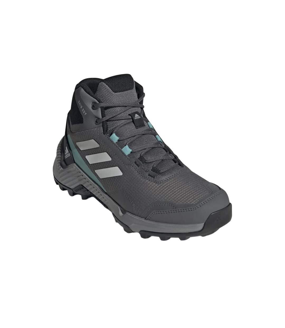 Womens/ladies eastrail 2.0 rain.rdy mid cut hiking shoes grey five/dash grey/core black Adidas-1