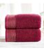 Mayfair Metallic Accents Towel (Pack of 2) (Damson) (One Size)