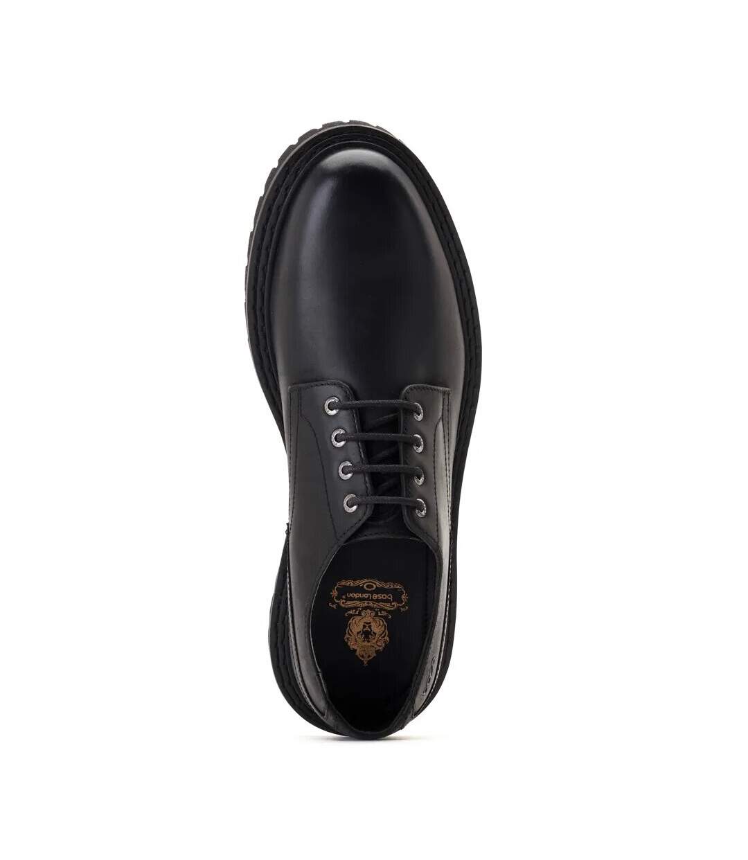 Derbies wick homme noir Base London