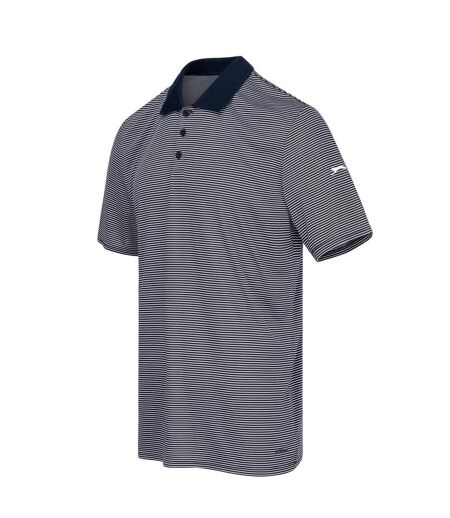 Polo Golf Motif/style Micro-rayures Homme Bleu Marine Slazenger