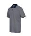 Polo Golf Motif/style Micro-rayures Homme Bleu Marine Slazenger-3