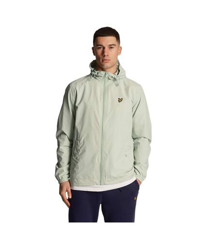 Mens hooded full zip jacket turquoise Lyle & Scott