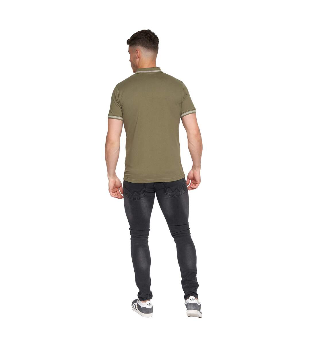 Polo feltar homme vert sombre Duck and Cover-2