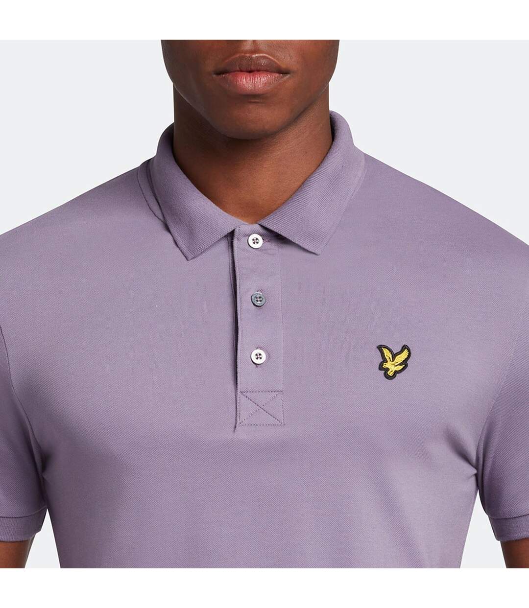 Polo Uni Homme Violet Clair Lyle & Scott-4