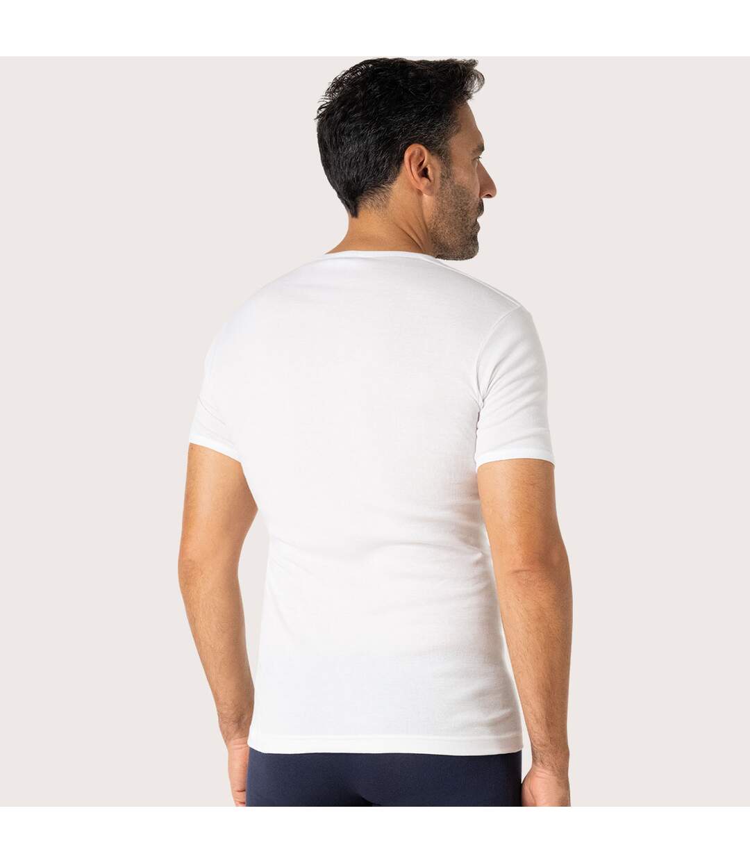 Lot de 3 tee-shirts col V Pur coton Premium Eminence-4