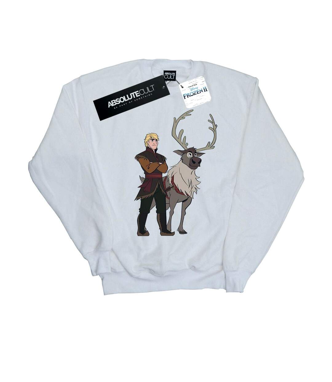 Disney - Sweat FROZEN SVEN AND KRISTOFF - Femme (Blanc) - UTBI18801-1
