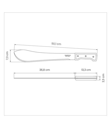 Machette en acier carbone et bois Lame 36 cm (M1)