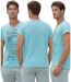 Tee-shirt homme bleu ciel - manches courtes - col rond - Elégant et confortable-2