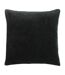 Furn Solo Velvet Square Throw Pillow Cover (Black) (One Size)
