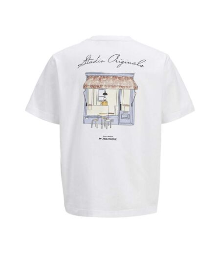 T-shirt blanc homme jack & jones lington - l