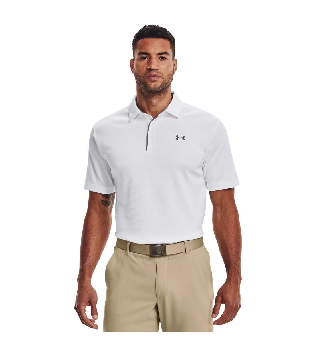 Polo tech homme blanc / graphite Under Armour-3