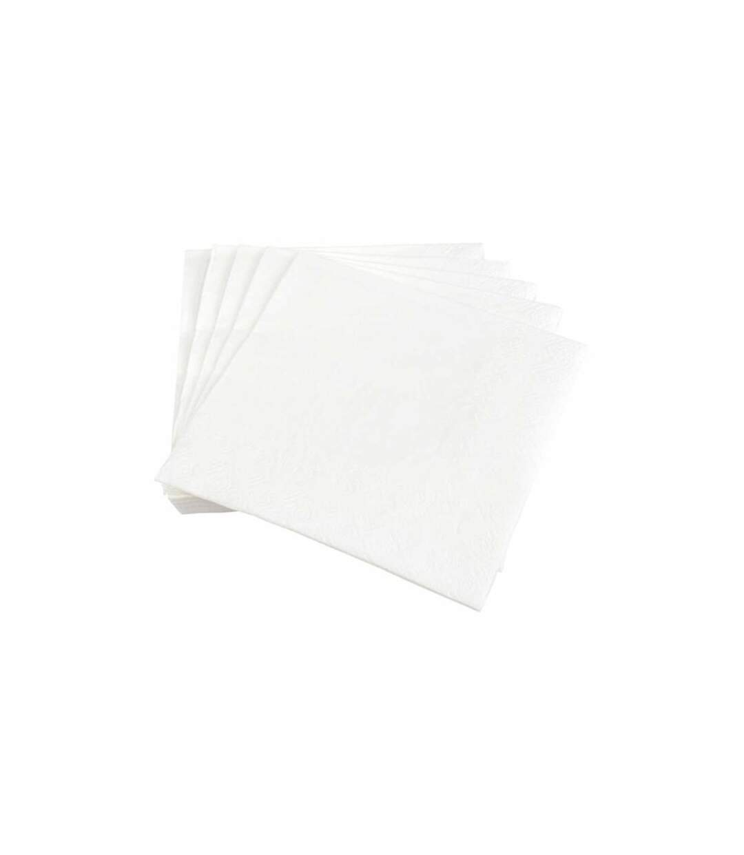 Lot de 20 Serviettes en Papier Vitamine 33x33cm Blanc-1