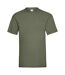 Mens Value Short Sleeve Casual T-Shirt (Olive Green)