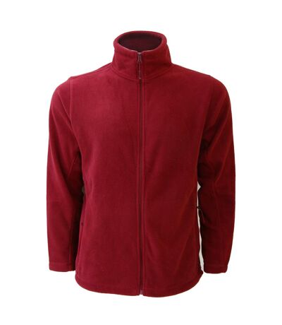 Russell Mens Full Zip Outdoor Fleece Jacket (Classic Red)
