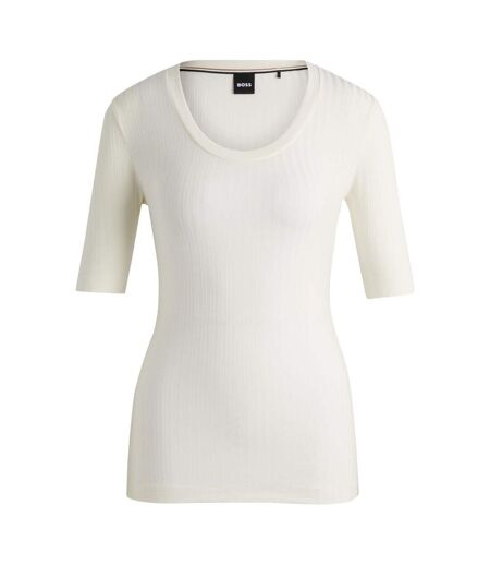 Haut Effilie Femme Blanc Boss