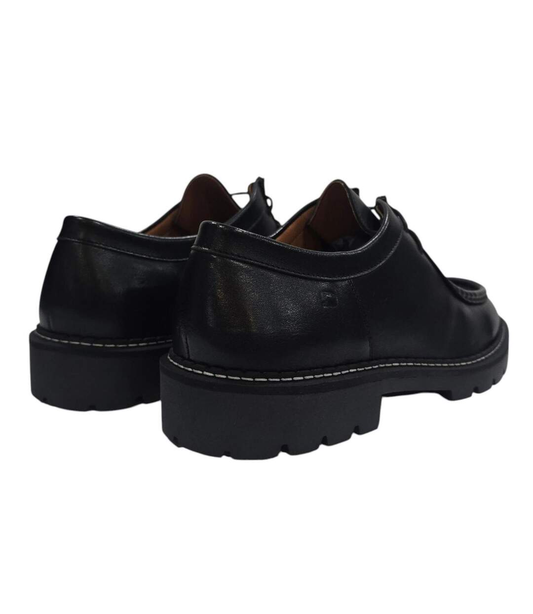Mens Full Grain Leather Derby Shoes Black Nicholas Deakins-2