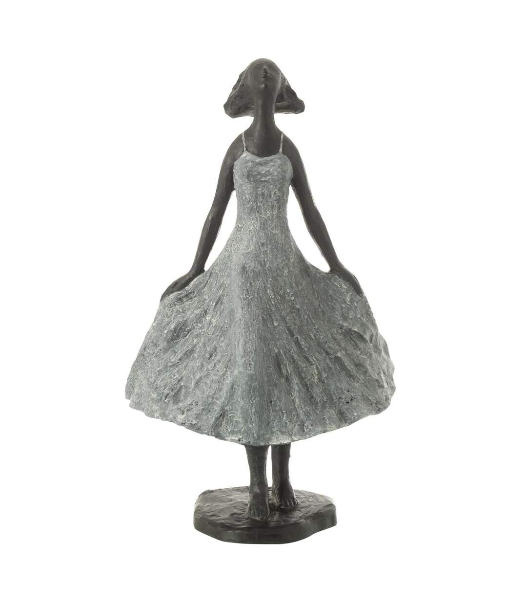 Statuette Fille en Résine Ciel 38cm Gris-1