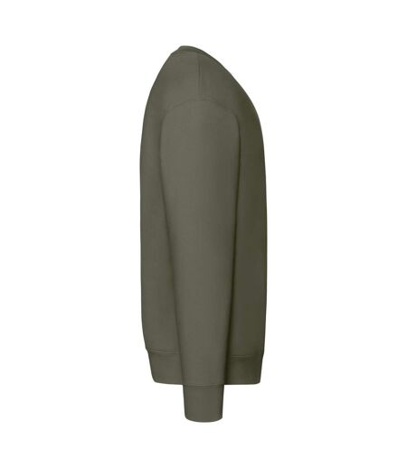 Mens Premium Set-in Sweatshirt Classic Olive Fruit Of The Loom