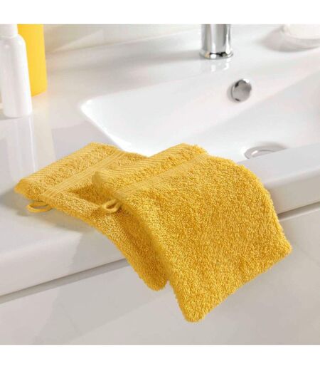 Lot de 2 Gants de Toilette Tendresse 15x21cm Mimosa