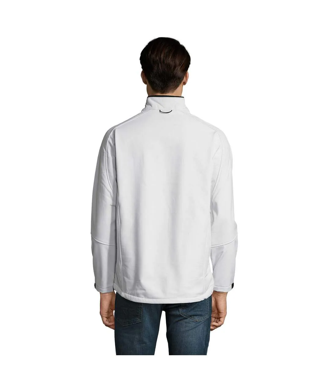 Mens Relax Soft Shell Jacket White SOLS-3