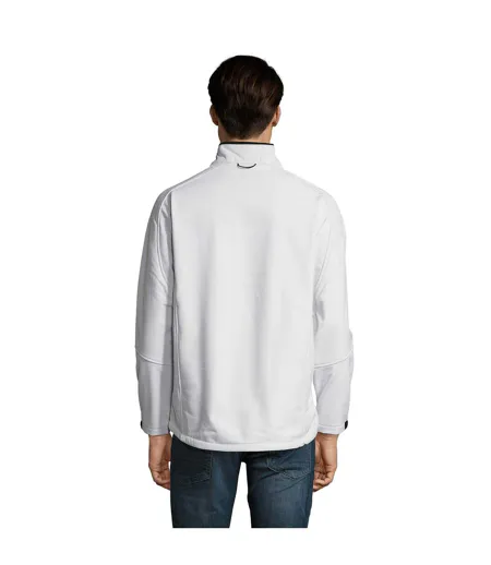 Mens Relax Soft Shell Jacket White SOLS